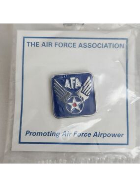 Air Force AFA Association Enamel Lapel Pin - Sealed w/ Card
